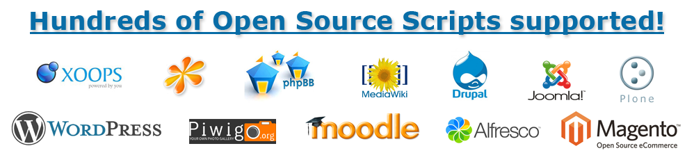 Hundreds of Open Source Scripts Supported